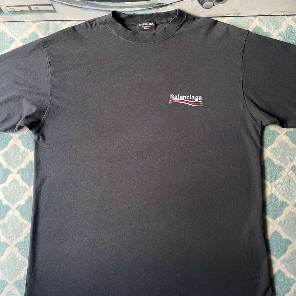 Balenciaga Black Short Sleeve Tee